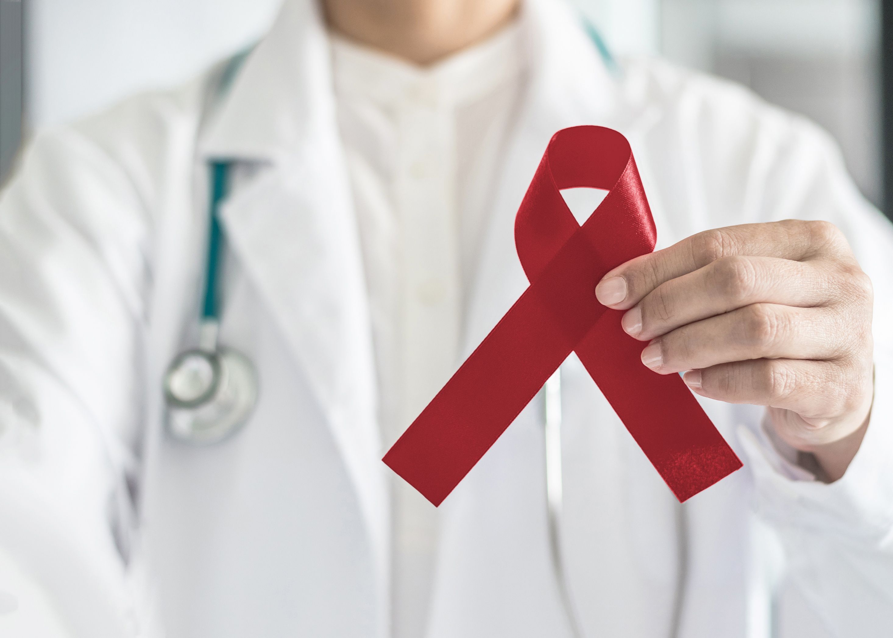 Burgundy ribbon for multiple myeloma awareness -- Image credit: Chinnapong | stock.adobe.com