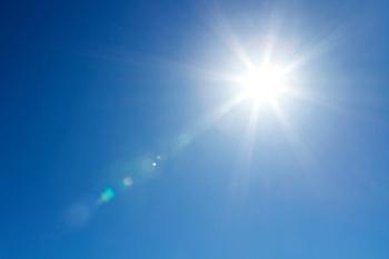 Shining sun at clear blue sky with copy space - Image credit: rangizzz | stock.adobe.com