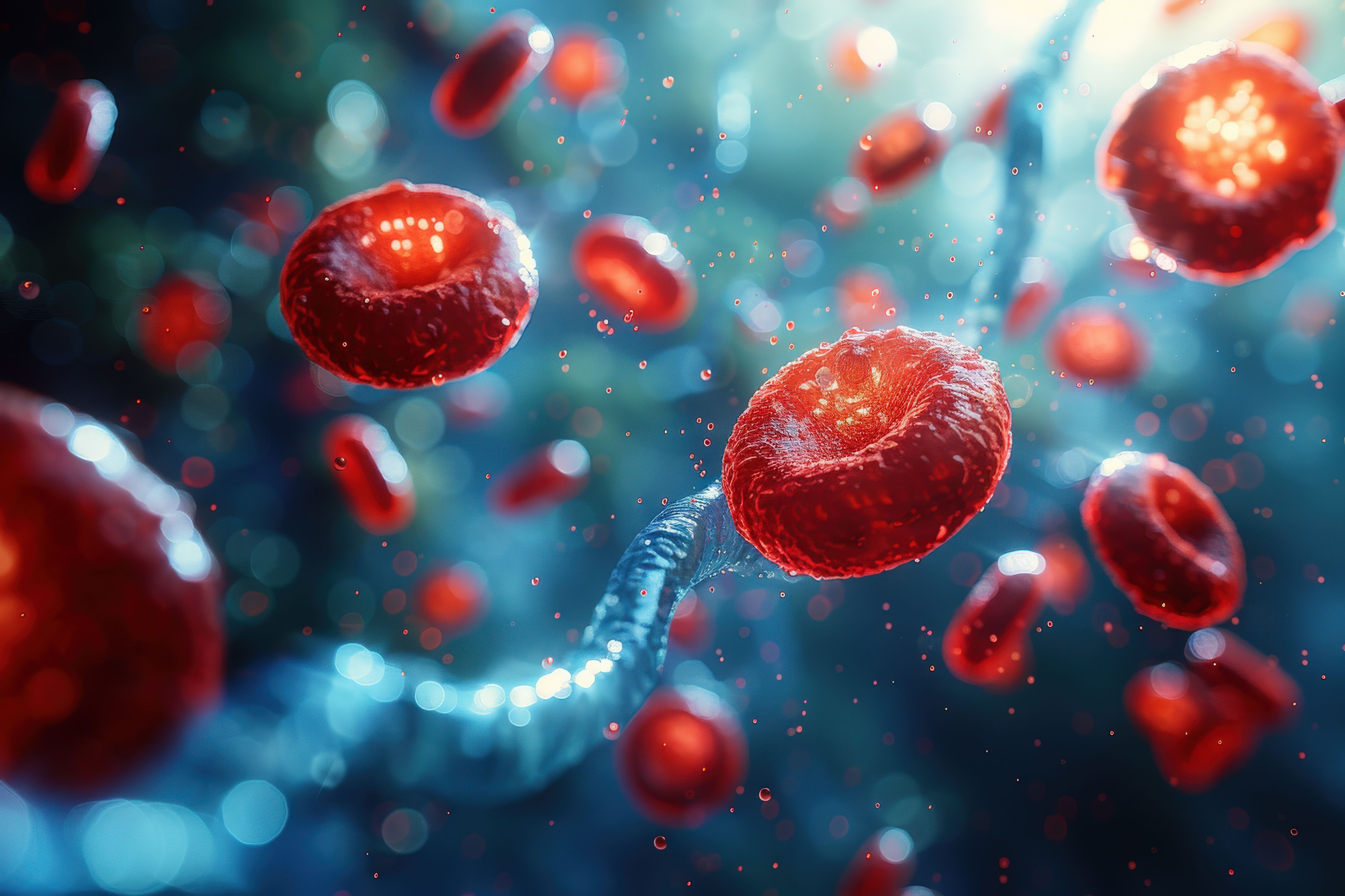 Blood cells in bloodstream -- Image credit: Piya | stock.adobe.com