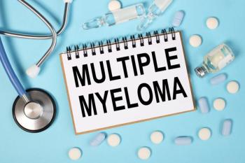 Multiple Myeloma text on white paper near stethoscope on blue background -- Image credit: Svetlana | stock.adobe.com