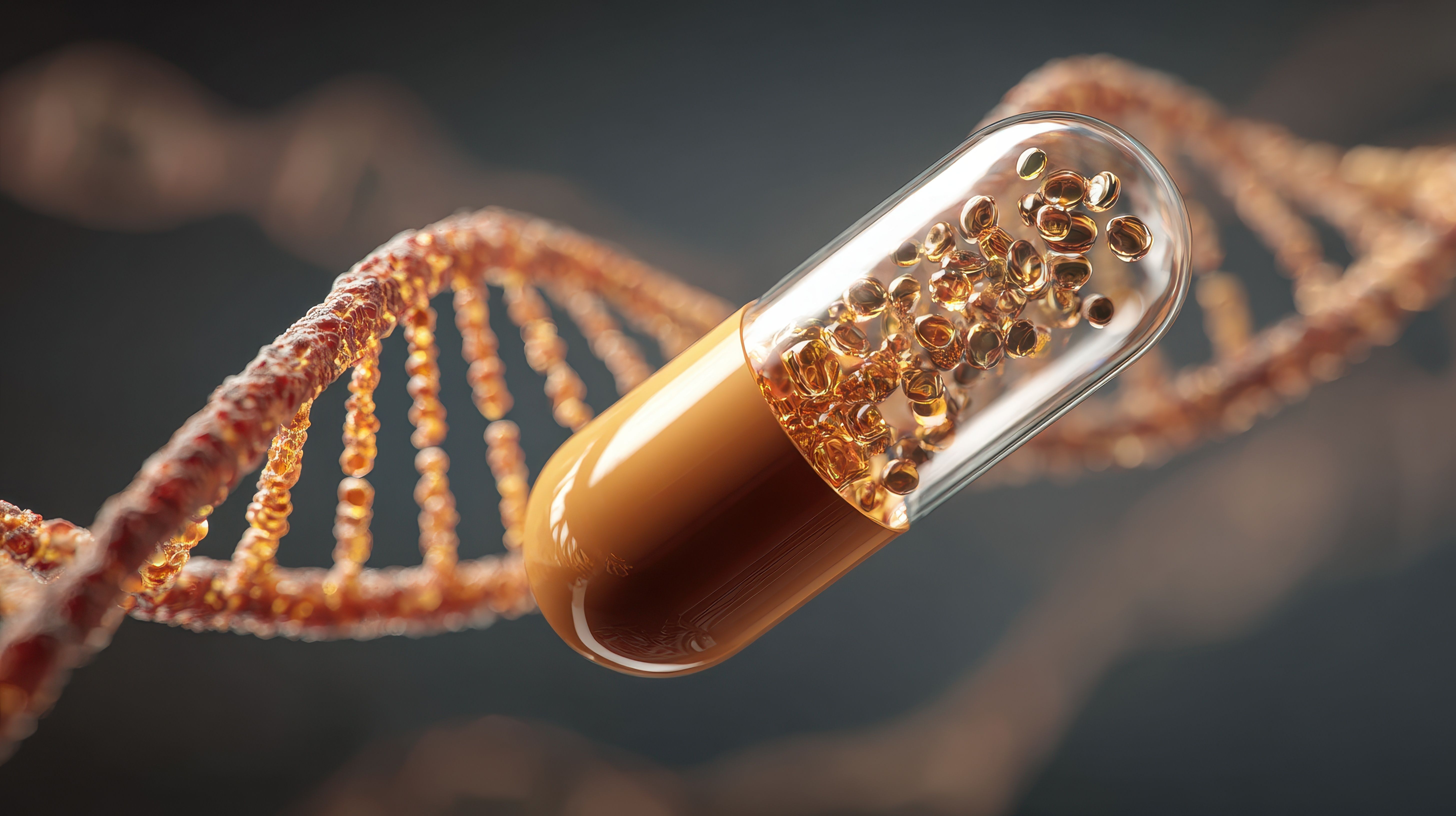 Capsule Unveiling: Drugs Interacting with DNA Helix in a 3D Render on Pharmacogenomics and Pharmacogenetics - Image credit: Vlad | stock.adobe.com