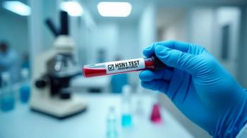 Gloved hand holding blood test for H5N1 avian influenza | Image Credit: © angellodeco - stock.adobe.com