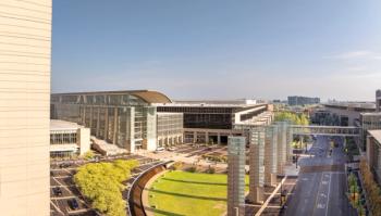 Aerial View of McCormick Place Convention Center in Downtown Chicago, Illinois Drone aerial view of McCormick Place, the largest convention center in North America, showcasing the modern architecture | Image Credit: Joshua | stock.adobe.com