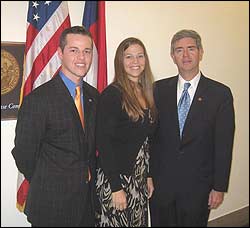 Jordan Hinkle, Lisa Adams, and Rep Brad Miller (D, NC)