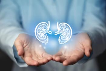 esthetic handdrawn highlighted illustration of human kidney. | Image Credit: mi_viri - stock.adobe.com