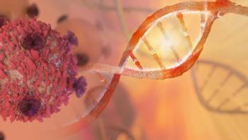 DNA strand and Cancer Cell Oncology Research Concept 3D rendering | Image Credit: catalin | stock.adobe.com