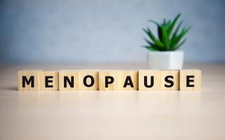 Menoapuse spelled with wooden blocks -- Image credit: loran4a | stock.adobe.com