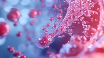 LDL (Bad) lipoprotein (cholesterol) in the blood flow – Closeup view 3d illustration