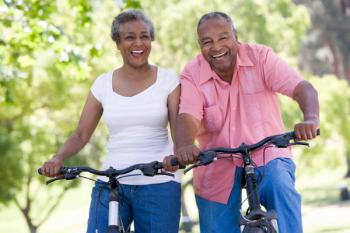 Biking couple