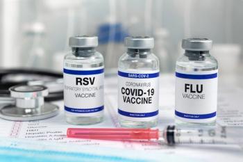 Bottles of vaccine for Influenza Virus, Respiratory Syncytial virus and Covid-19 for vaccination. Flu, RSV and Sars-cov-2 Coronavirus vaccine vials in the medical clinic  - Image credit: angellodeco | stock.adobe.com