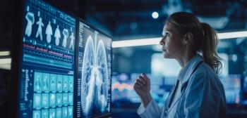 Doctor analyzes lung health diagnostics on a monitor in a high-tech medical research facility, showcasing advanced technology for treating respiratory conditions | Image Credit: mimi | stock.adobe.com