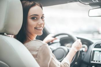 Woman driving