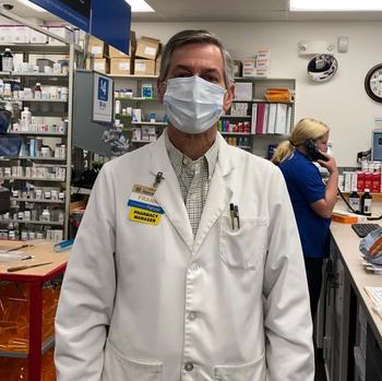Frank Kessler at his Walmart pharmacy in Memphis, TN.