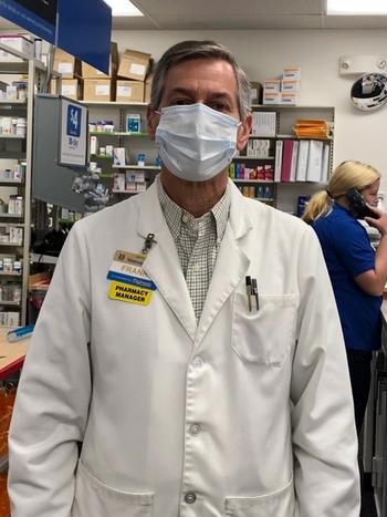 Frank Kessler at his Walmart pharmacy in Memphis, TN.