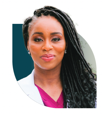 A headshot of Onye Ononogbu, PharmD, MPH, BCOP.