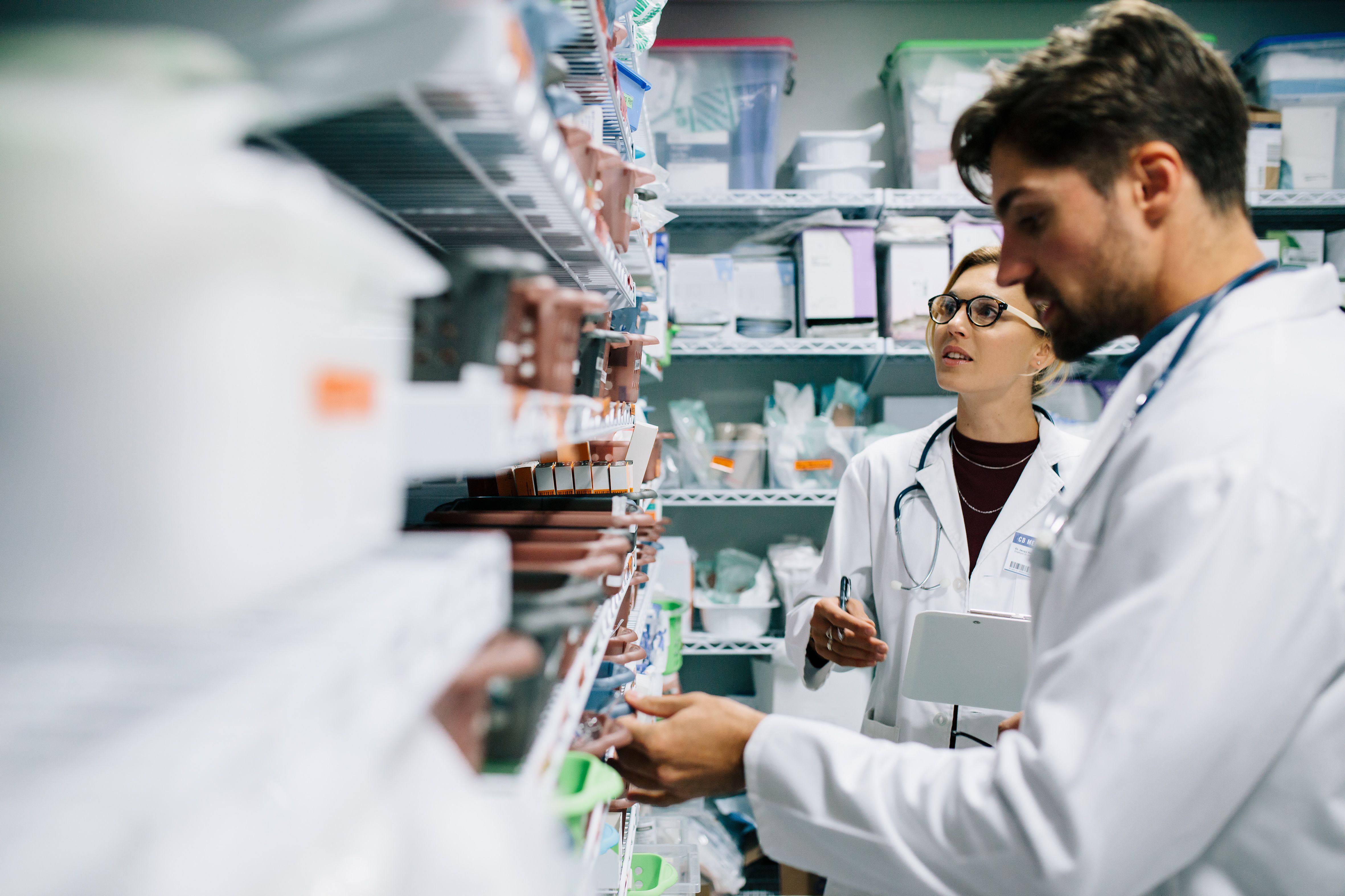 Pharmacists checking inventory at hospital pharmacy | Image Credit: Jacob Lund - stock.adobe.com