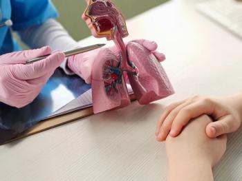 The doctor provides a detailed explanation of the human respiratory system using a model of lung concept.