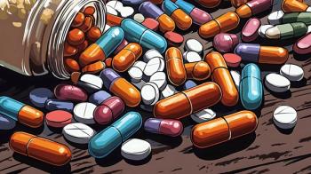 Illustration of opioid pills spilling out of pill bottle | Image Credit: © Nats - stock.adobe.com
