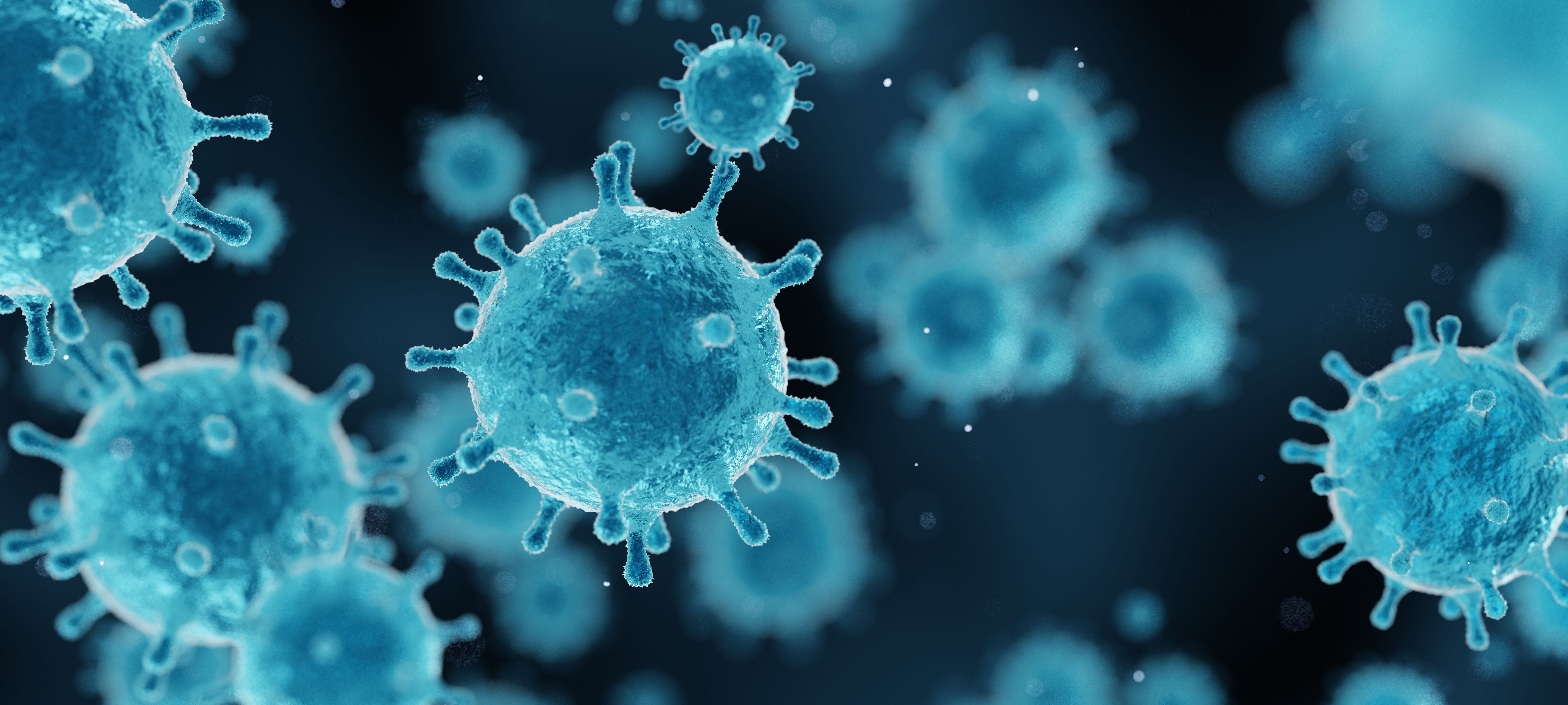 SARS-CoV-2 virus cells.