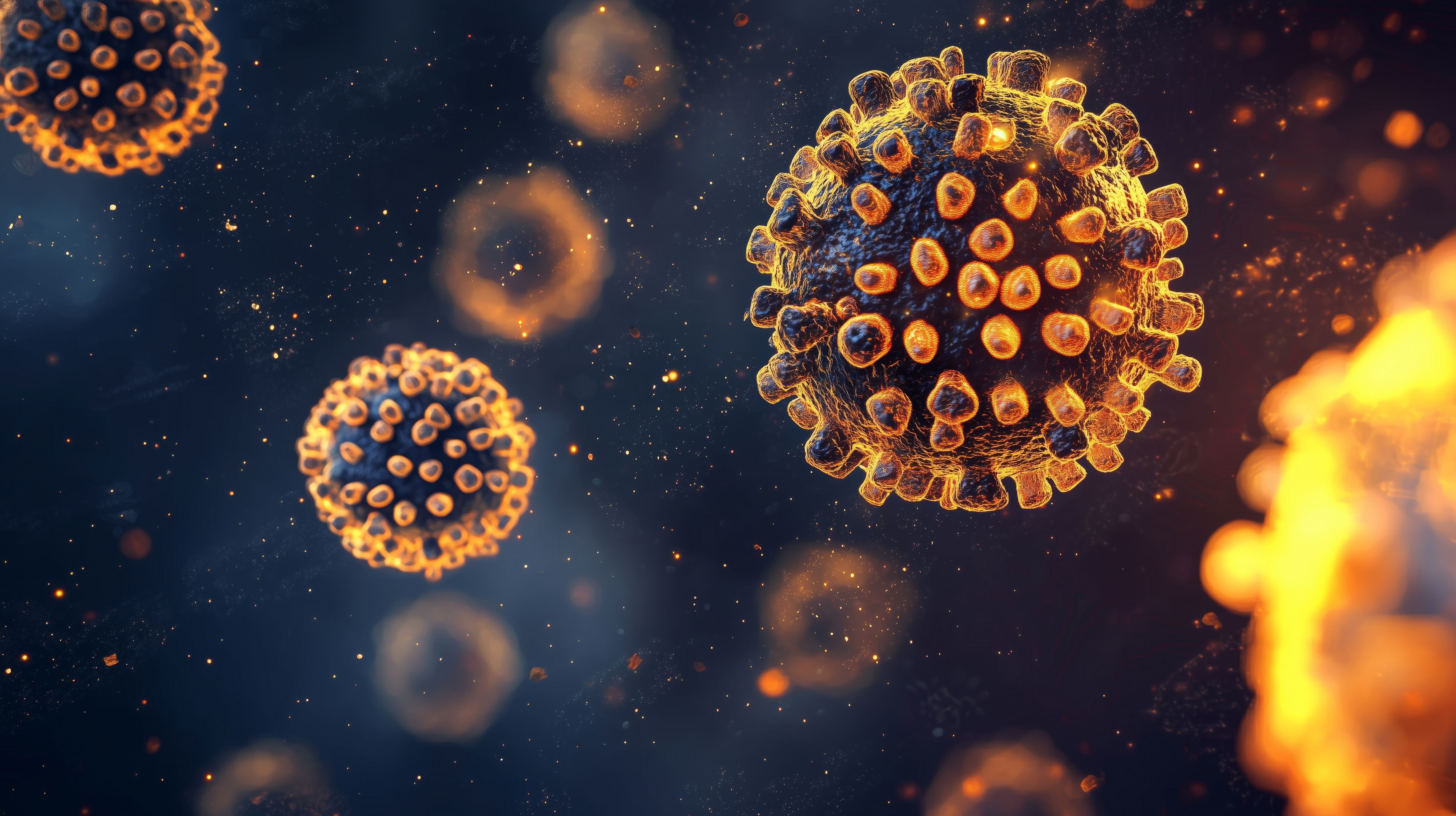 Microscopic view of hantavirus particles | Image Credit: © Arora Chan - stock.adobe.com Microscopic view of hantavirus particles | Image Credit: © Arora Chan - stock.adobe.com