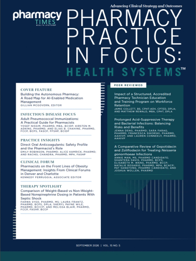 Pharmacy Practice in Focus: Health Systems