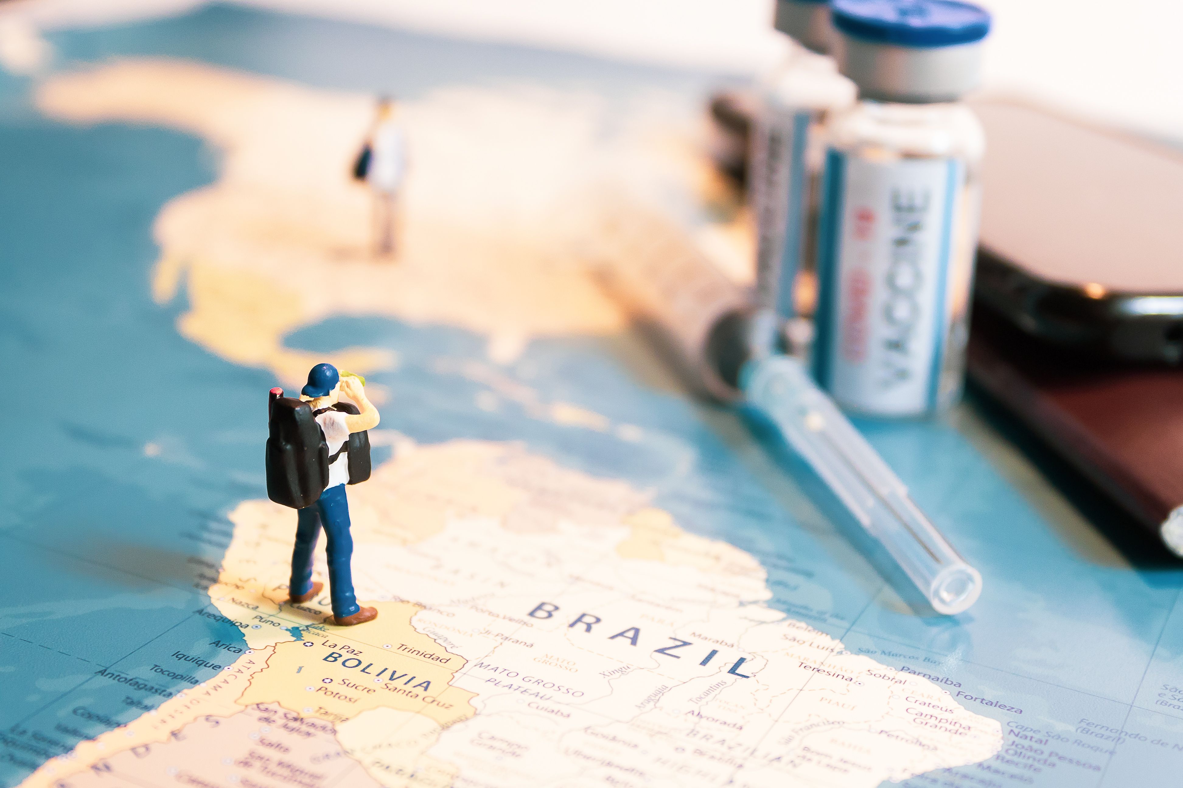 Miniature traveler looking for vaccine | Image Credit: © Yuan - stock.adobe.com