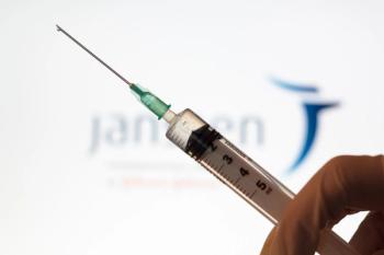 Syringe and Janssen logo on the background - Image credit: raquel | stock.adobe.com