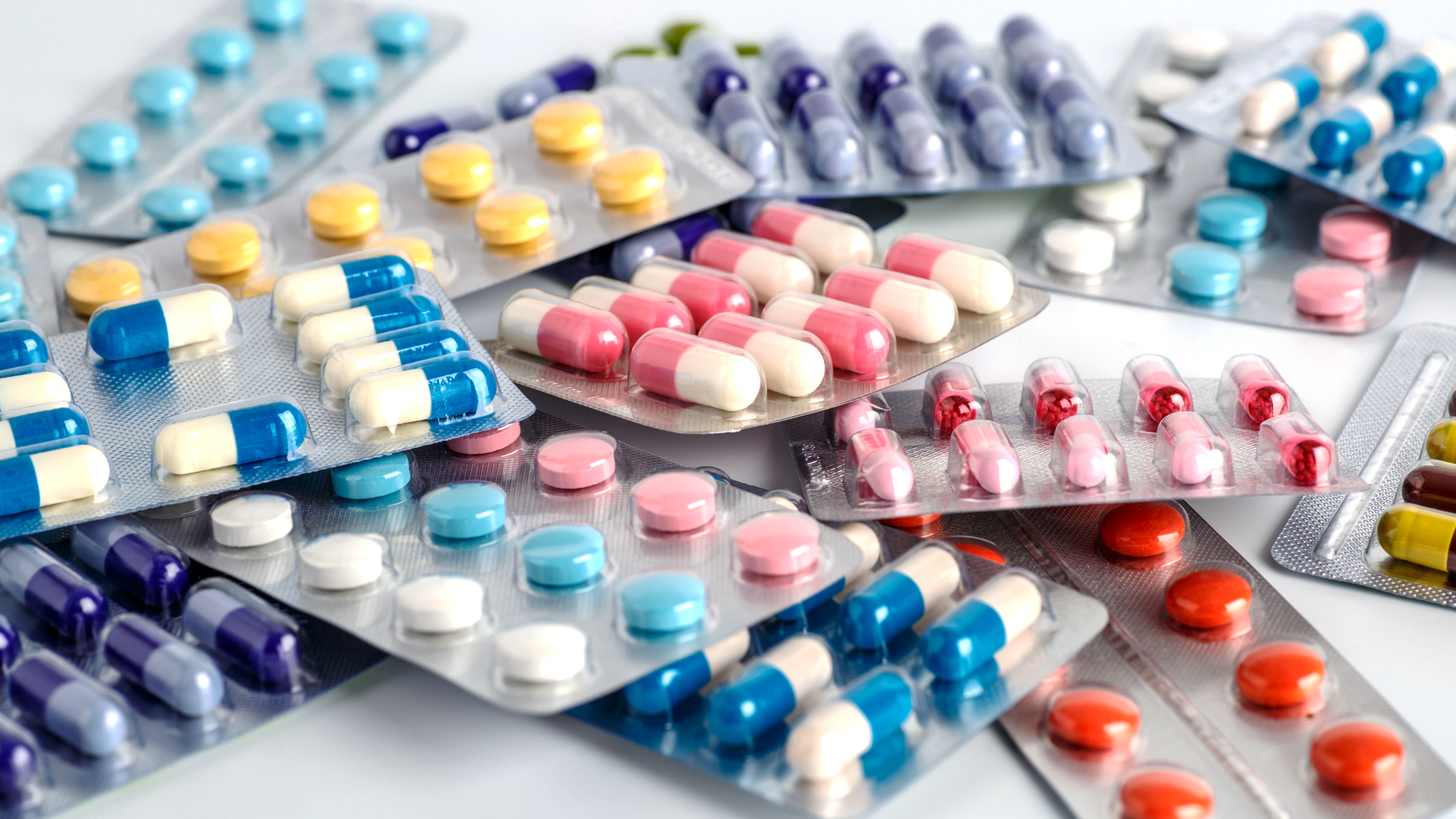Drug prescription for treatment medication. Pharmaceutical medicament, cure in container for health. Pharmacy theme, capsule pills with medicine antibiotic in packages - Image credit: bukhta79 | stock.adobe.com