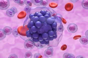 Closeup, 3D illustration of diffuse large B0cell lymphoma.