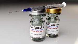 Vaccine vials used for Respiratory Syncytial Virus (RSV) with a syringe - Image credit: Peter Hansen | stock.adobe.com