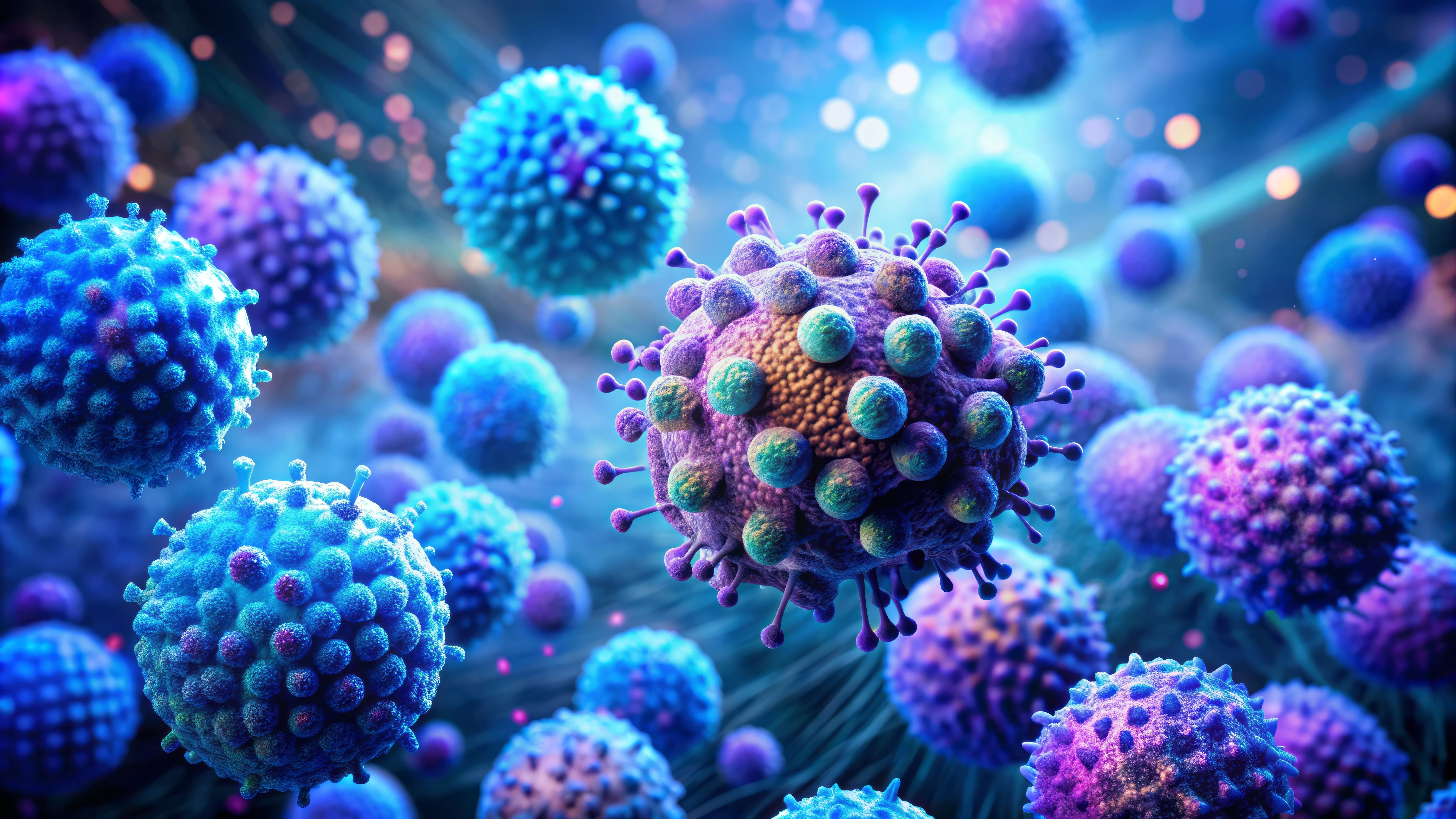 AI illustration of targeted therapies attacking cancer cells | Image Credit: © Wanlop - stock.adobe.com