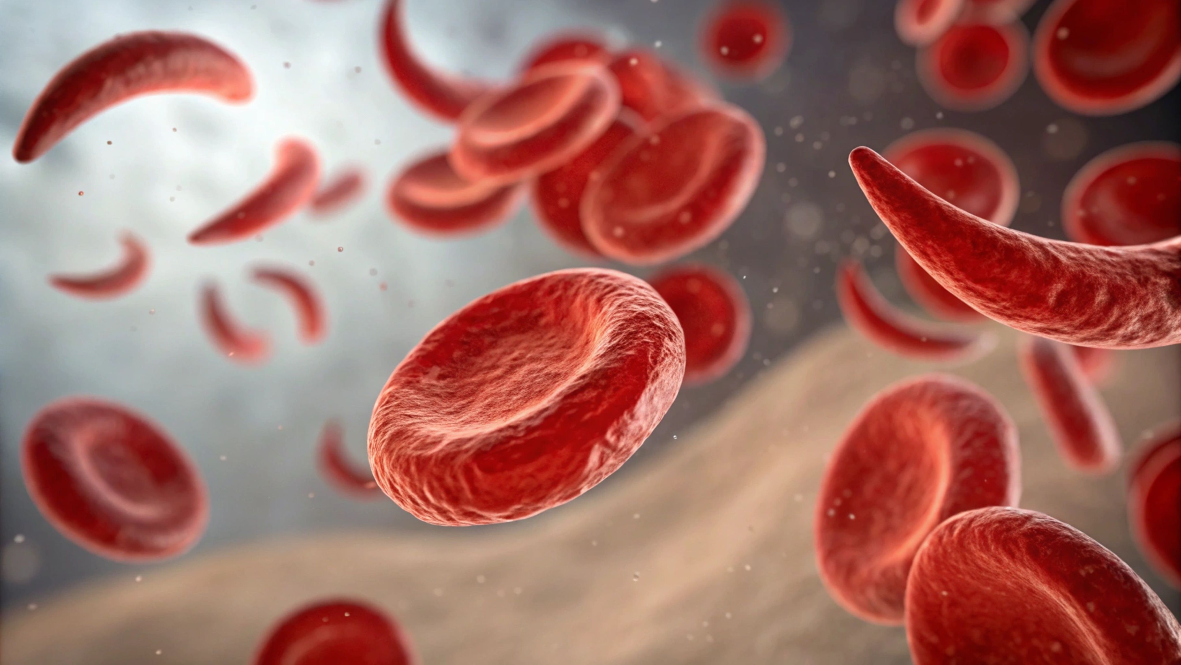 Sickle cells and normal cells in blood stream | Image Credit: © Arugula Pica - stock.adobe.com