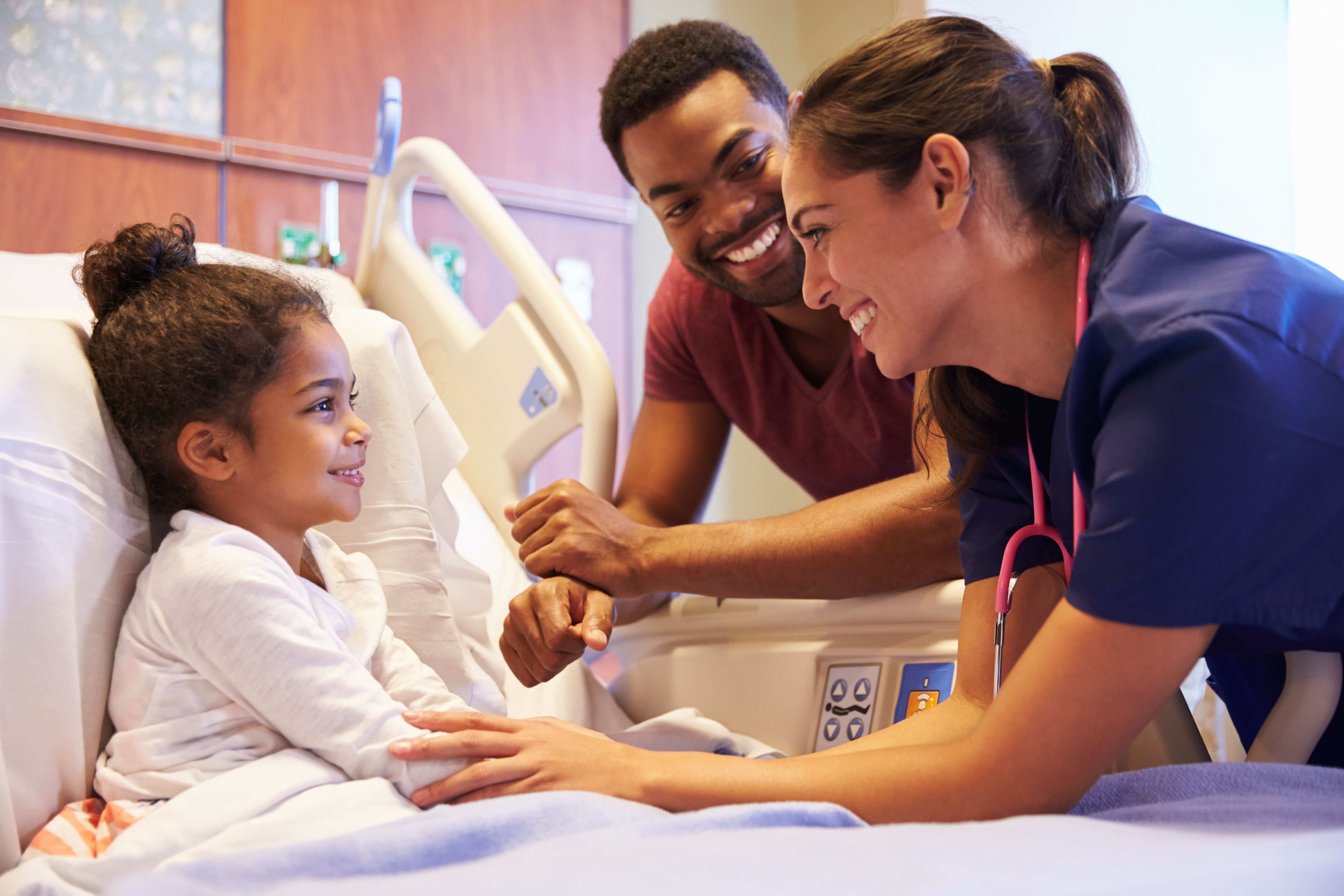 Child with asthma in hospital -- Image credit: Monkey Business | stock.adobe.com