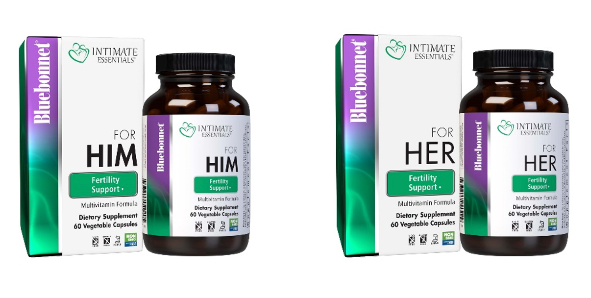 Bluebonnet’s Intimate Essentials For Her & Him Fertility Support Multivitamin Formula