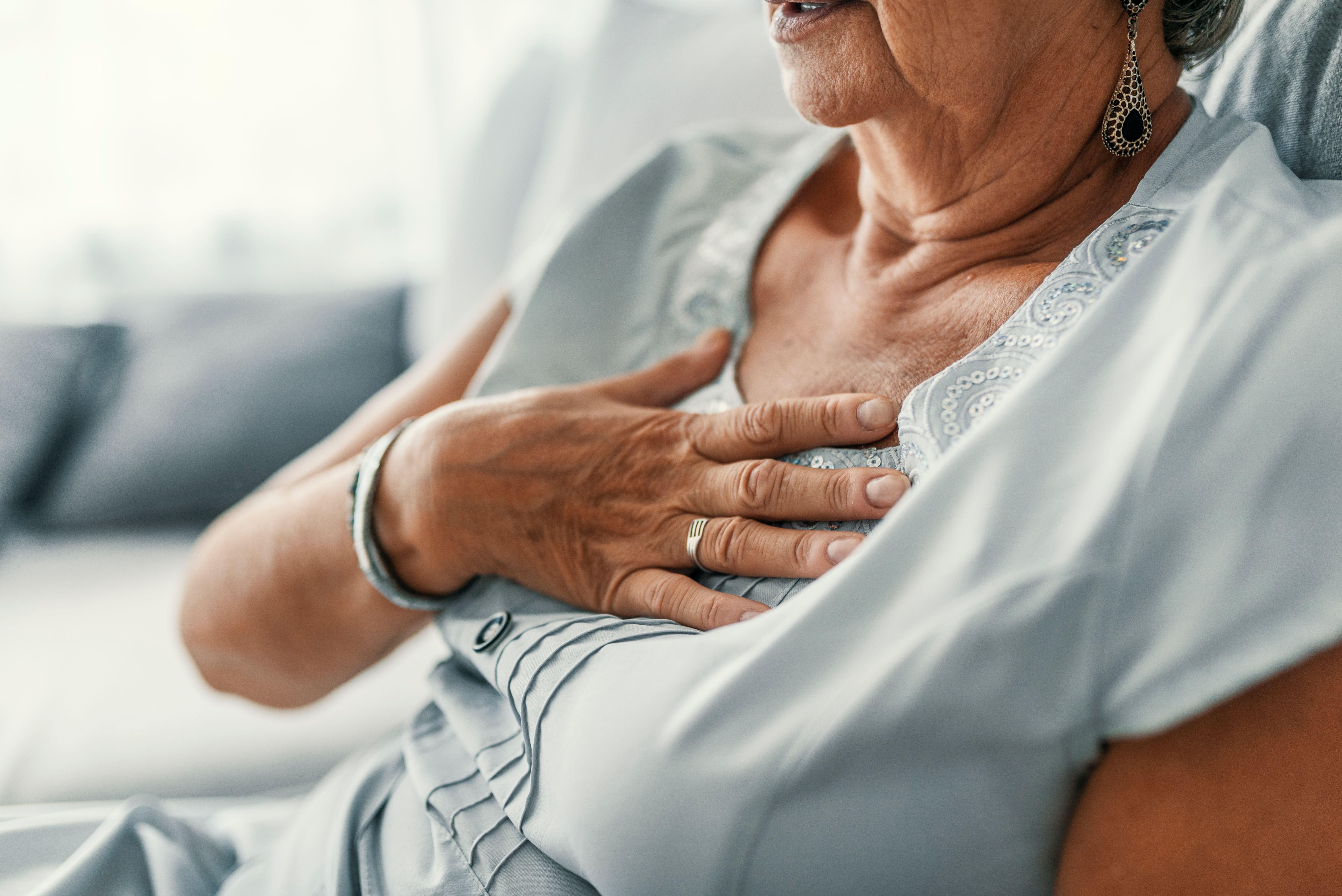 Female with chest pain | Image Credit: Dragana Gordic - stock.adobe.com