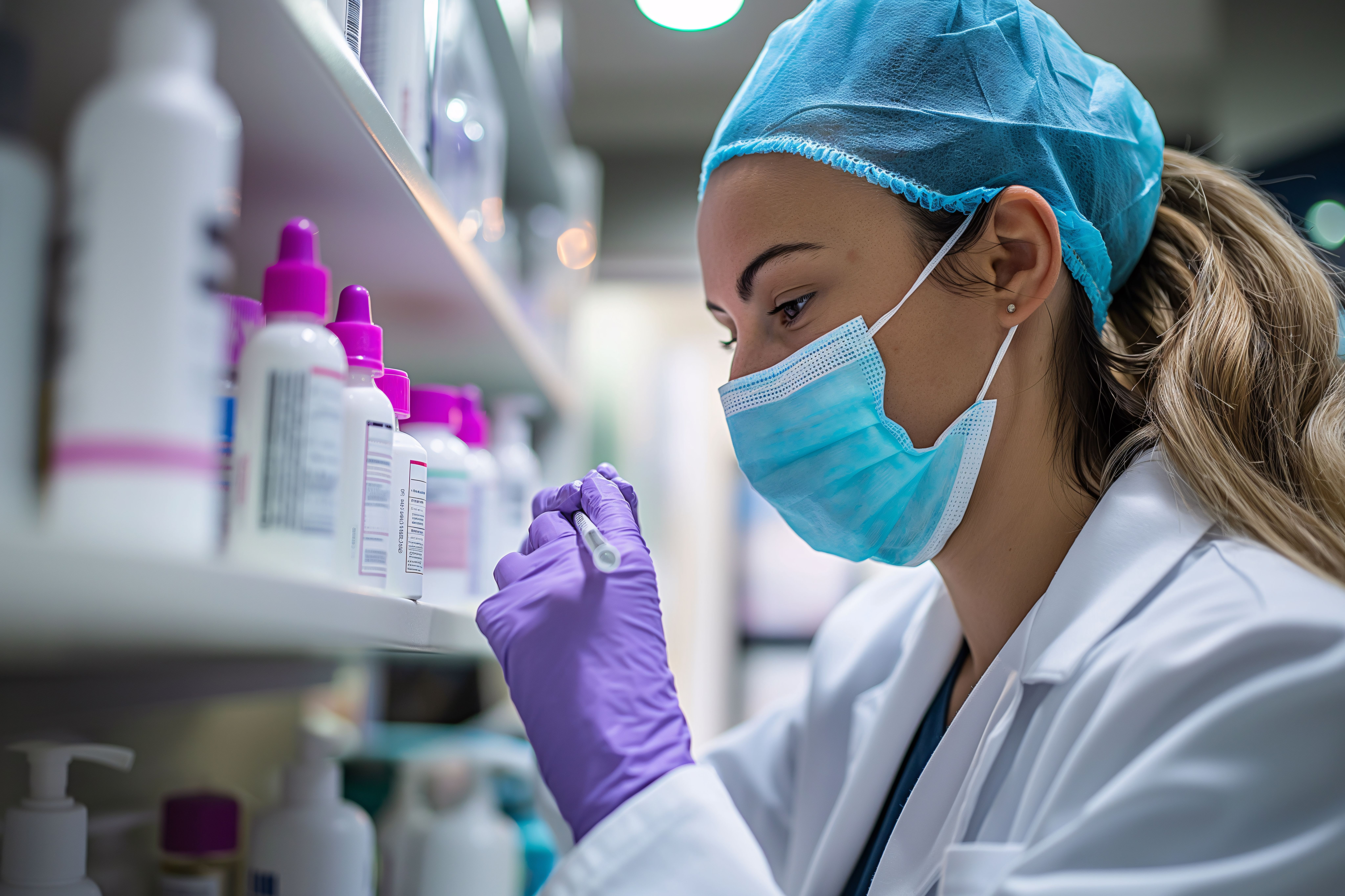 Pharmacist inspecting medication. | Image Credit: © Inna - stock.adobe.com.