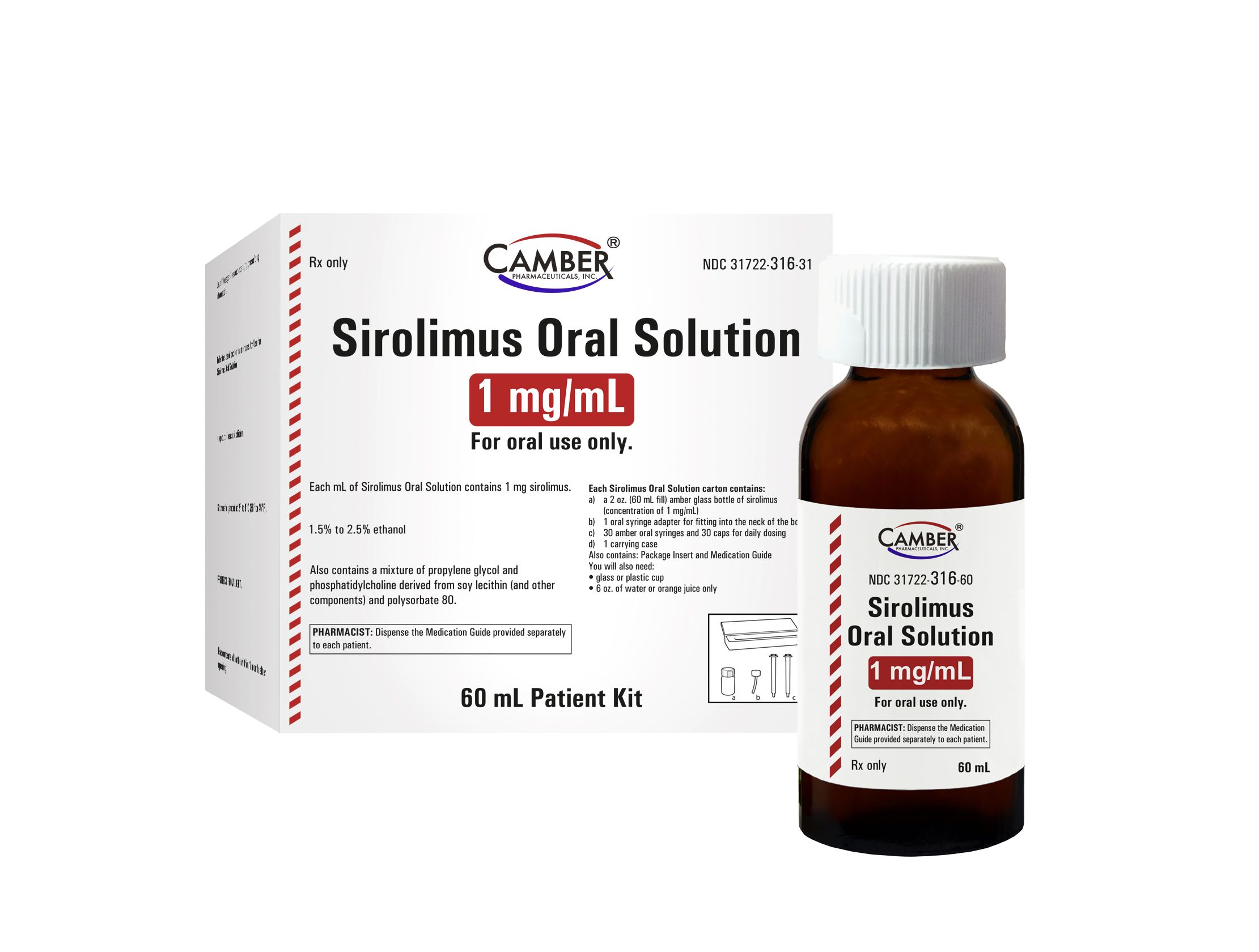 Camber Pharmaceuticals Announces Addition of Sirolimus Oral Solution