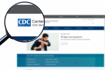 Los Angeles, California, USA - 20 Martha 2023: Illustrative Editorial of CDC website homepage. CDC logo visible on display screen.