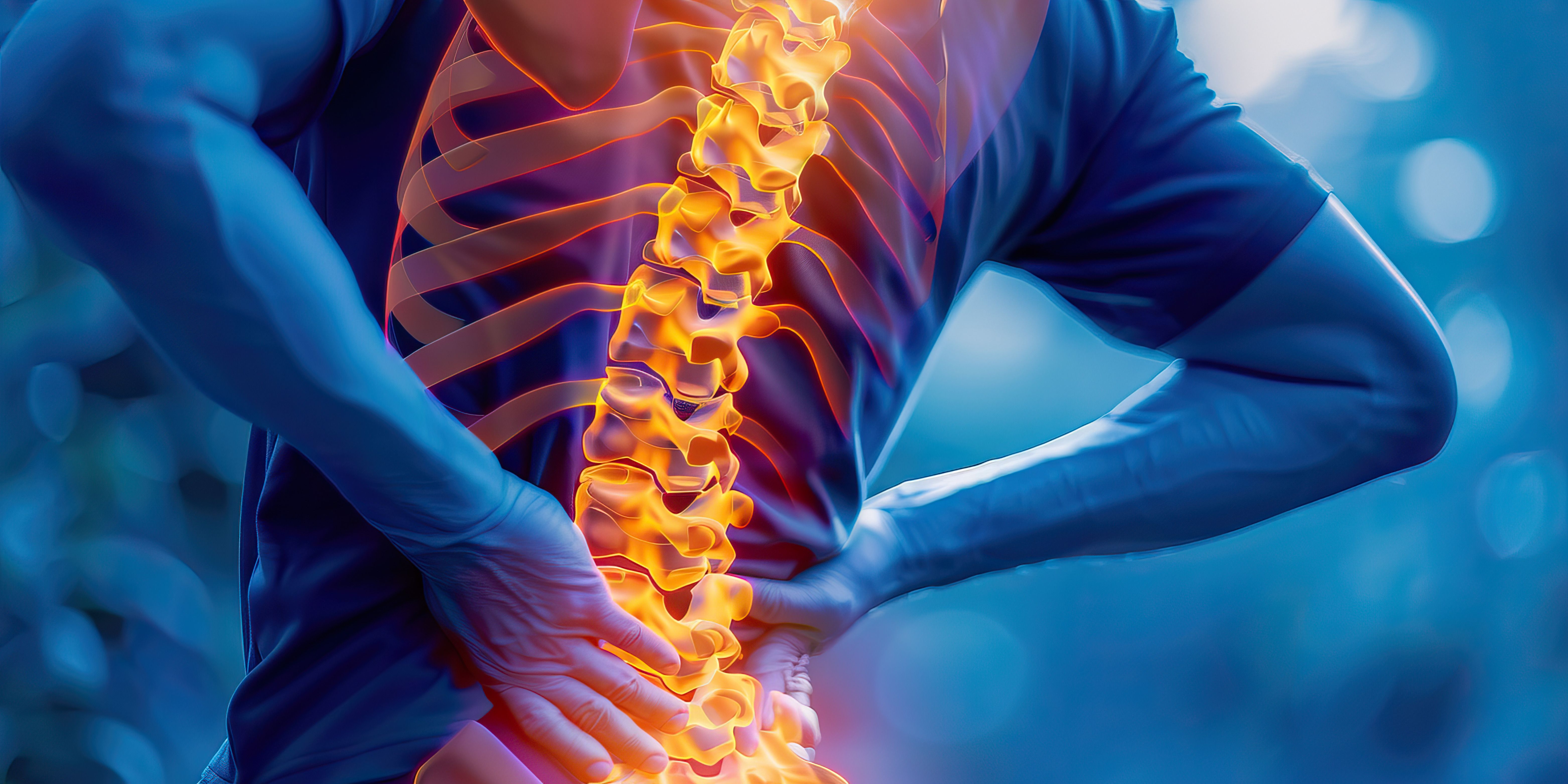 AI-generated depiction of ankylosing spondylitis -- Image credit: Lila Patel | stock.adobe.com