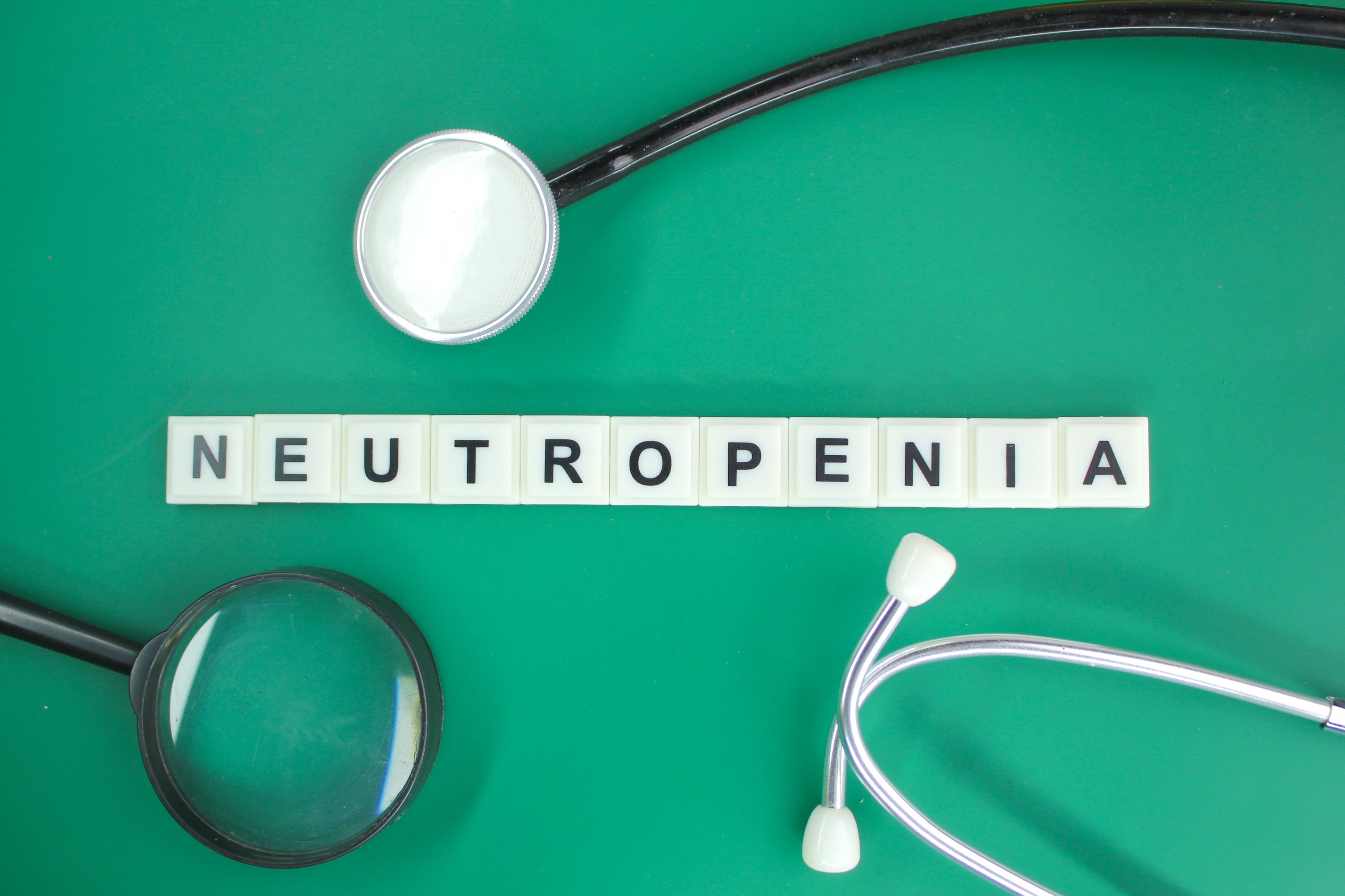 Scrabble blocks spelling out neutropenia -- Image credit: Fauzi | stock.adobe.com