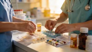 Healthcare workers sorting prescription pills at pharmacy counter, medication management and patient safety workflow, calm clinical teamwork for World Health Day - Image credit: AI Petr Images | stock.adobe.com