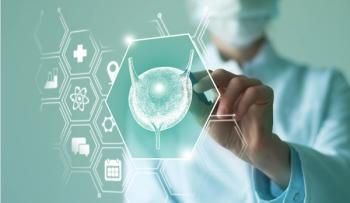 Doctor pointing to holographic model of a bladder | Image Credit: © mi_viri - stock.adobe.com