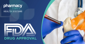 Laboratory medical diagnostics, tests for bones and joint concept photo. Doctor or laboratory technician holds in one hand laboratory test tube with blood, in other hand - model of bone and hip joint