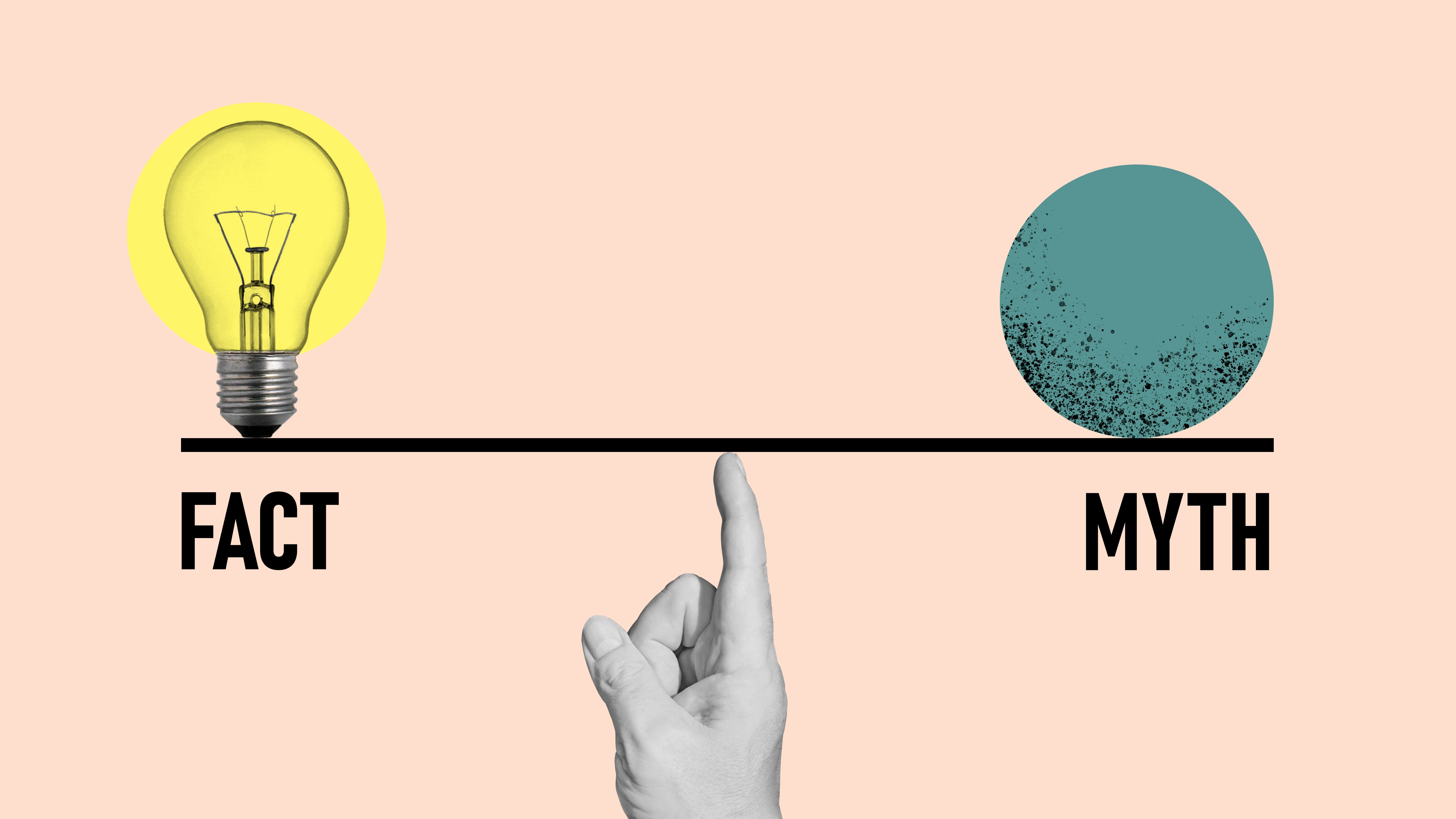 Fact and myth visual concept | Image Credit: © Andrii - stock.adobe.com