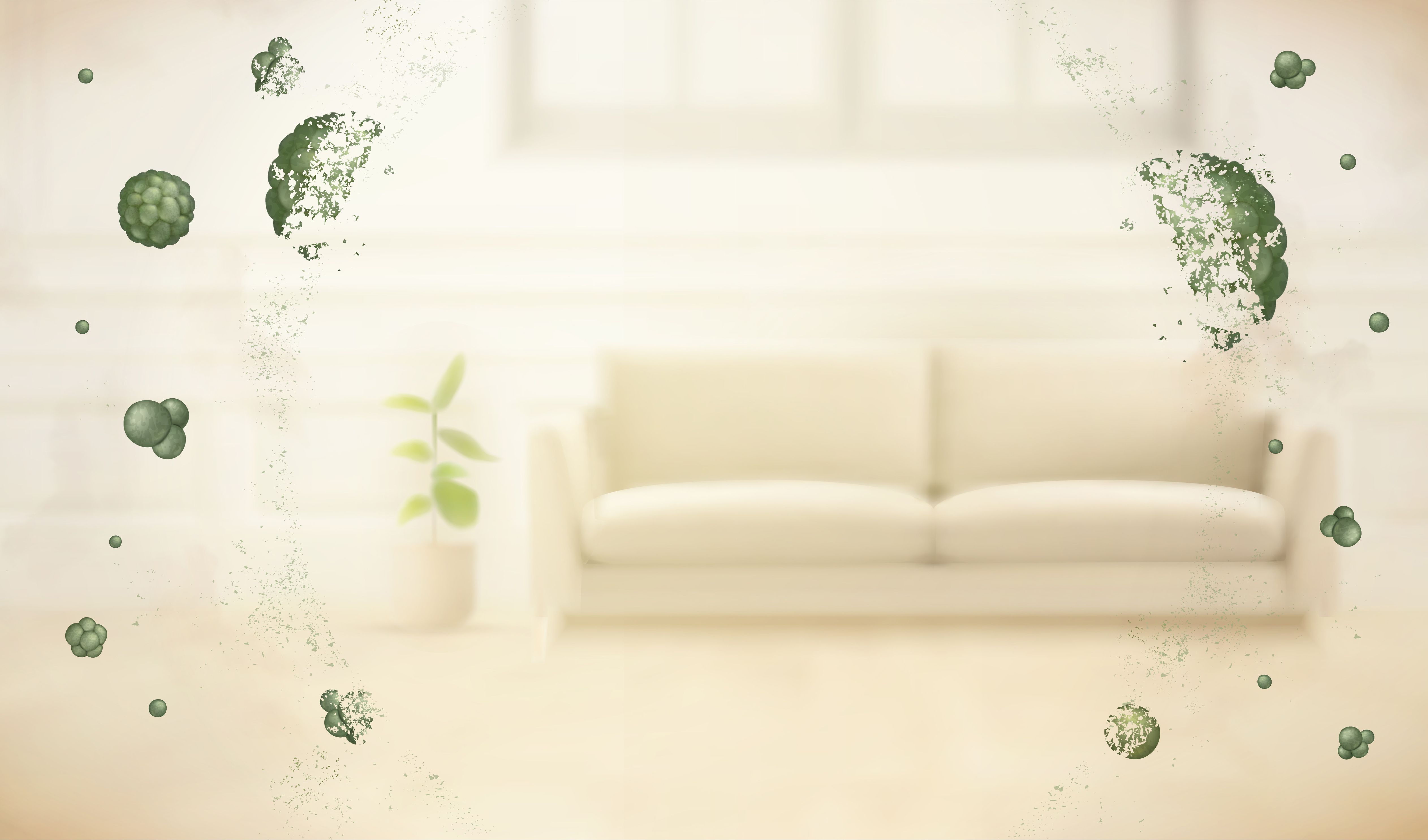 Germs floating around in the air | Image credit: Rolling Stones - stock.adobe.com