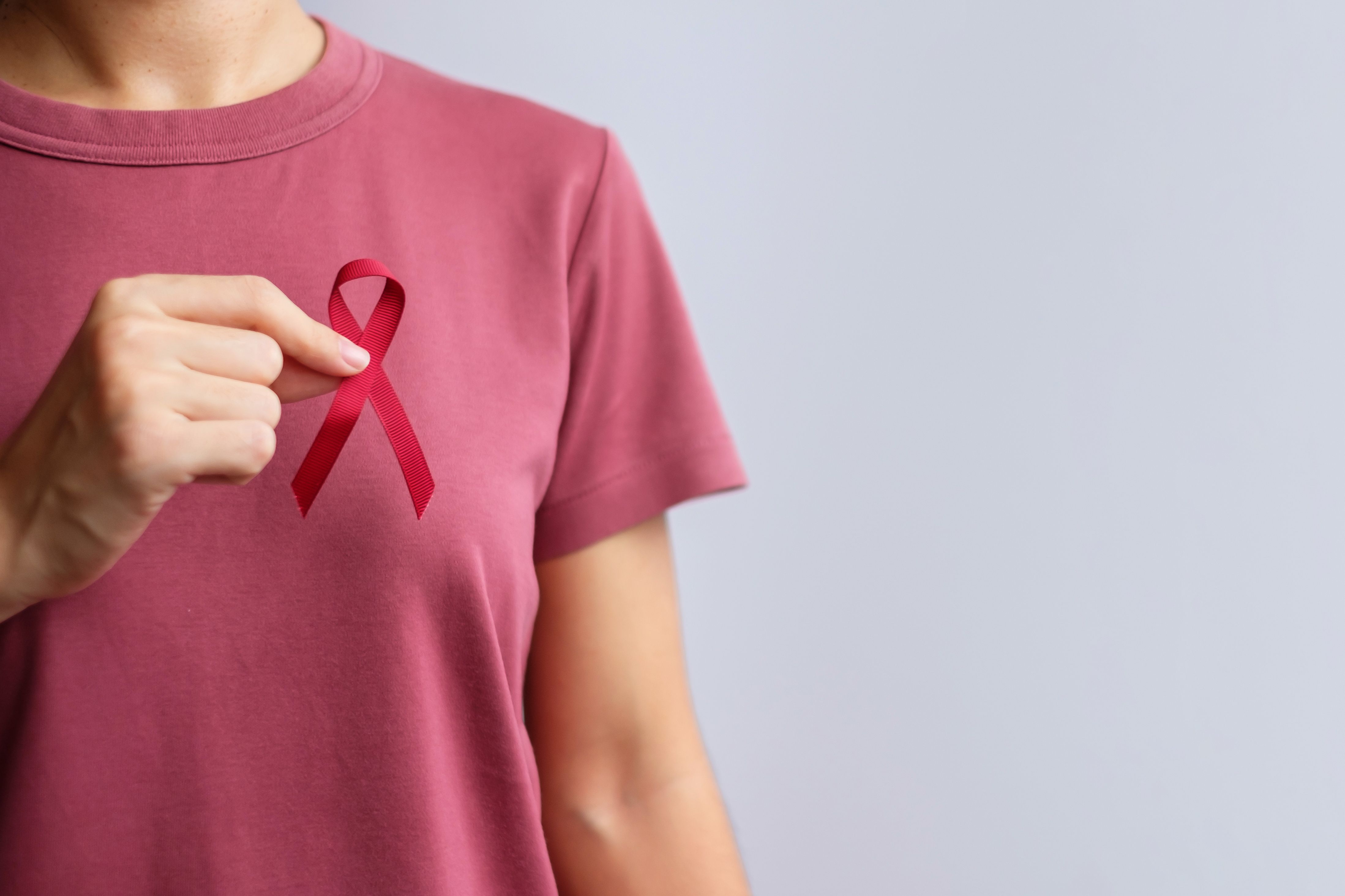 Burgundy ribbon for multiple myeloma awareness -- Image credit: Jo Panuwat D | stock.adobe.com