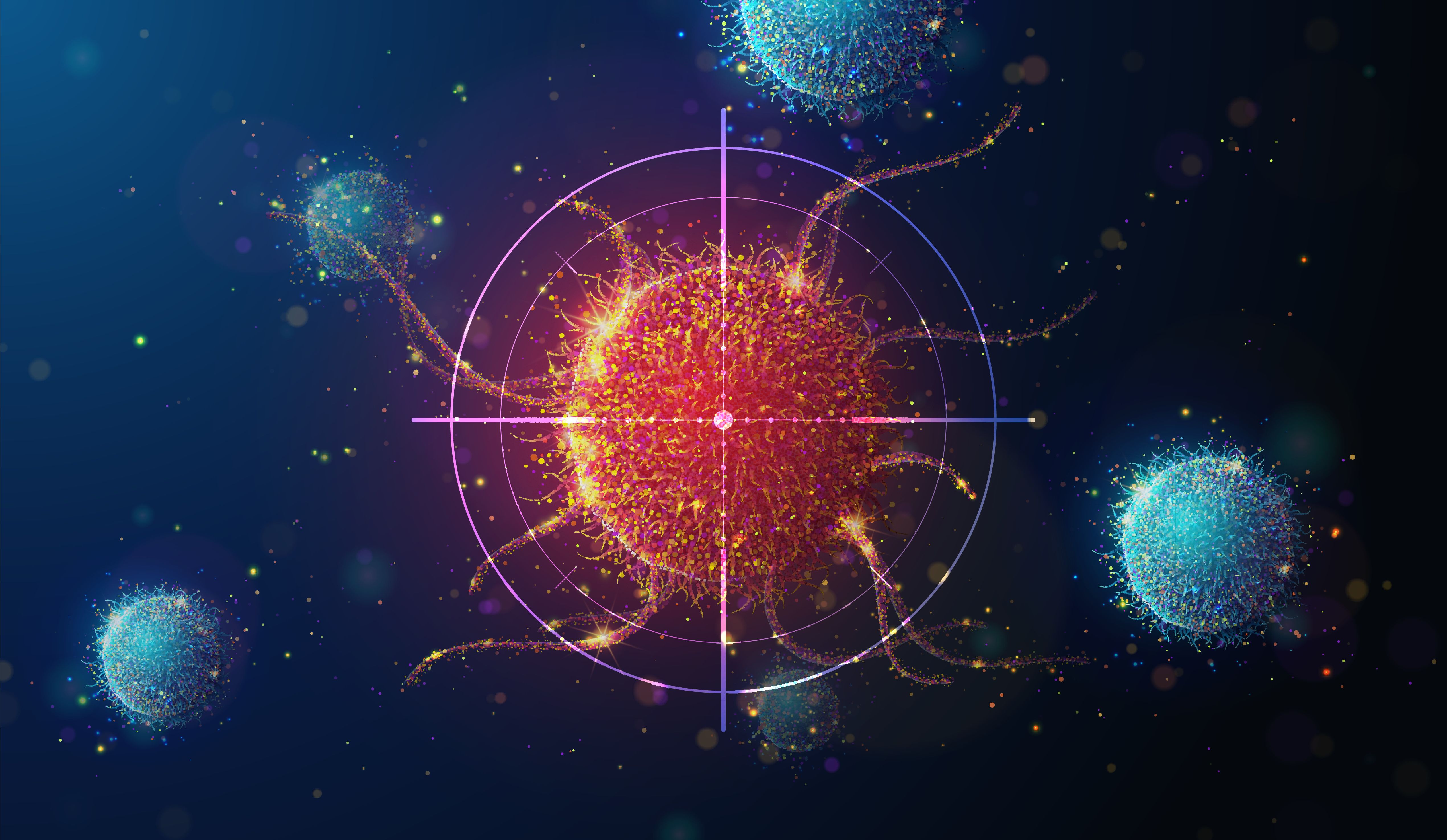 Illustration of target on a cancer cell | Image Credit: © artacet - stock.adobe.com
