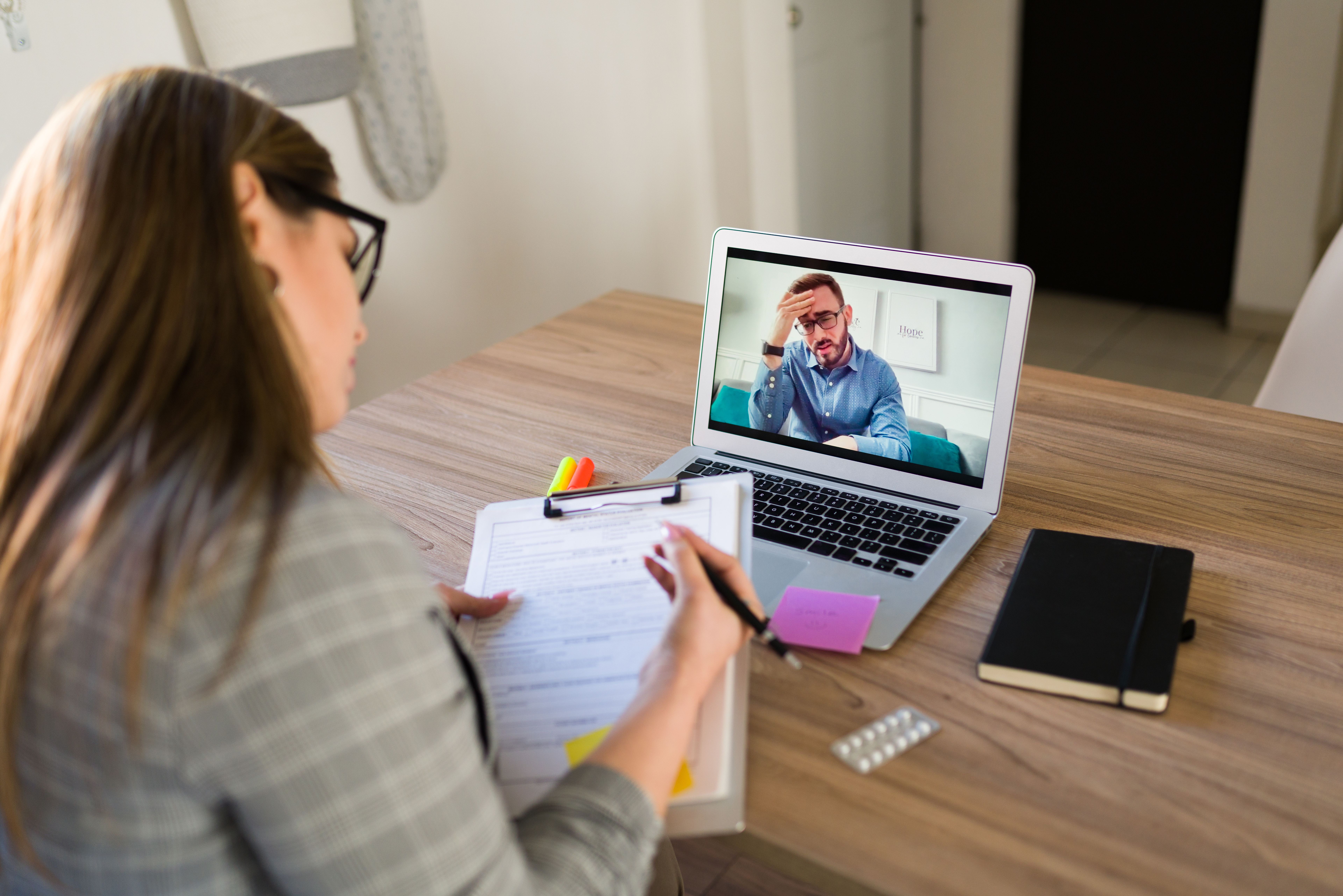 Virtual therapy session
