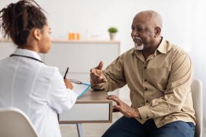 Patient having a conversation with their health care provider -- Image credit: Prostock-studio | stock.adobe.com