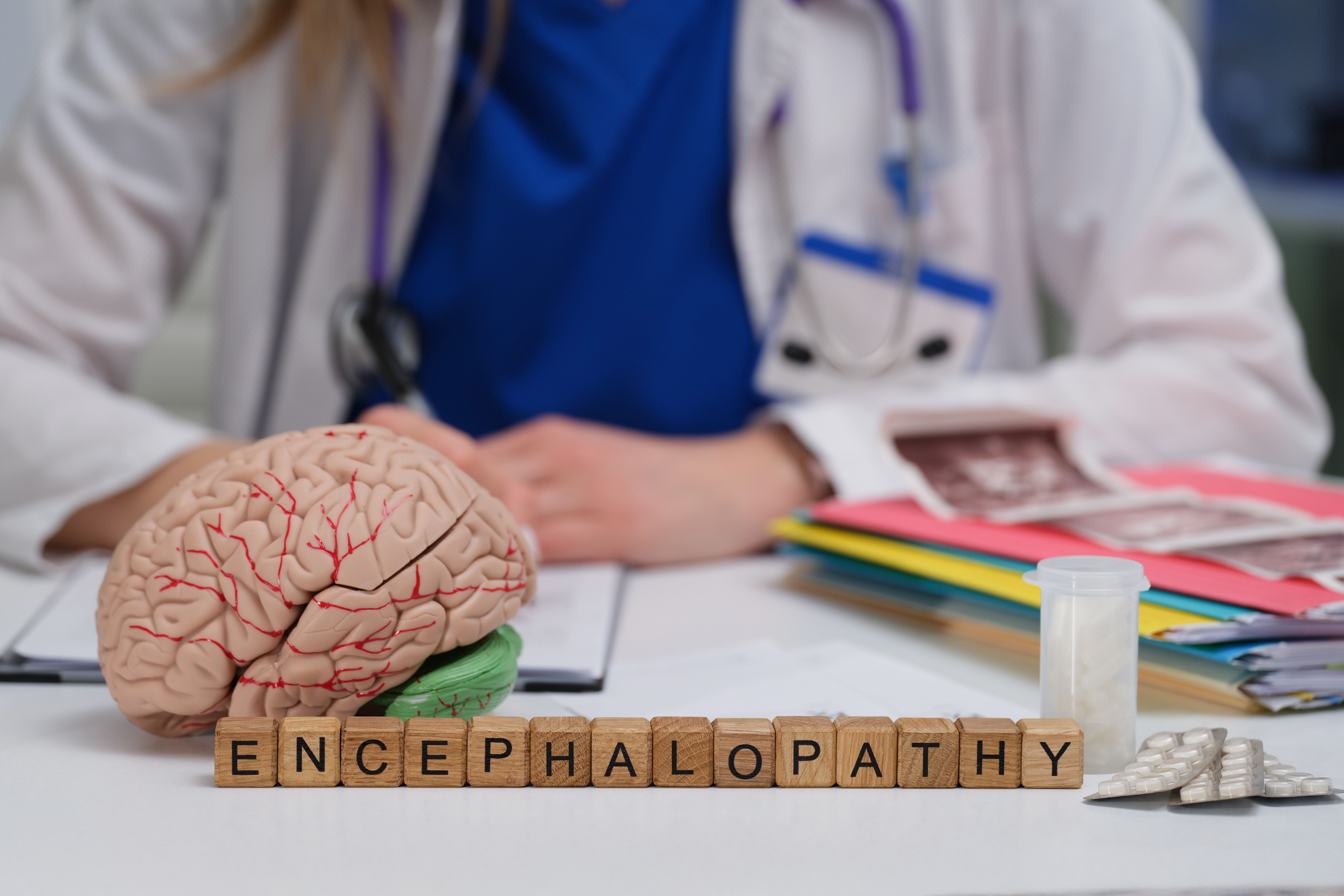 Encephalopathy spelling using wooden blocks | Image Credit: © H_Ko - stock.adobe.com